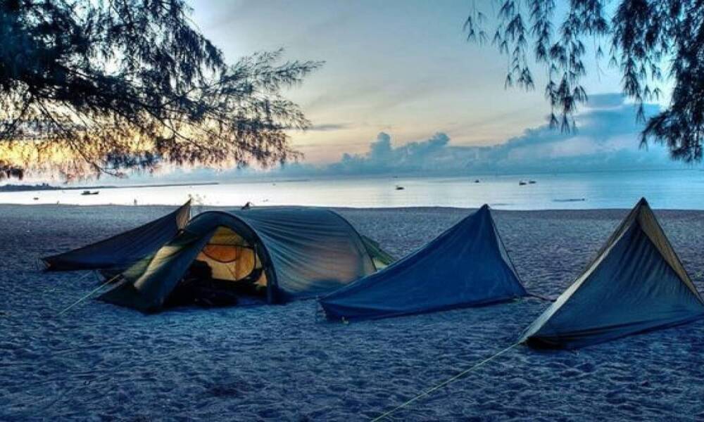 địa điểm cắm trại ở Hồ Tràm